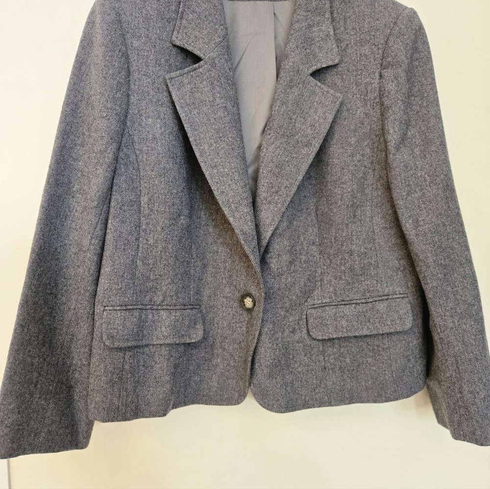 Pendleton Wool Women's Gray Blazer - image 2